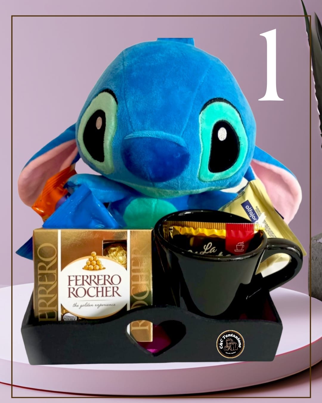BOX DE STITCH CON TAZA E FERRERO